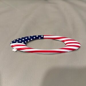 Oakley 3D metal sticker 4” USA flag ellipse